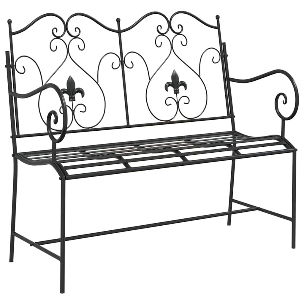 Outdoor Bench Antique Steel Garden Vintage Patio Park Seat 104cm Bronze Style Bl