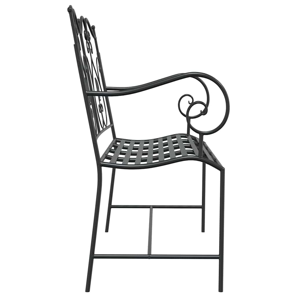 Outdoor Bench Antique Steel Garden Vintage Patio Park Seat 104cm Bronze Style Bl