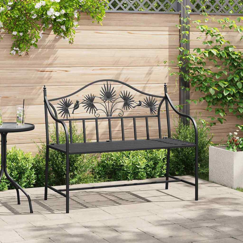 Garden Bench 104 X 52.5 X 89 Cm Steel