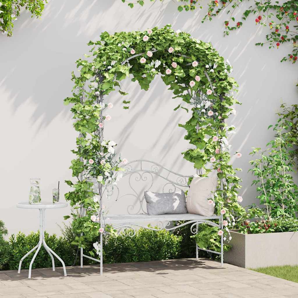 Garden Bench Antique 121 X 48 X 200 Cm Steel
