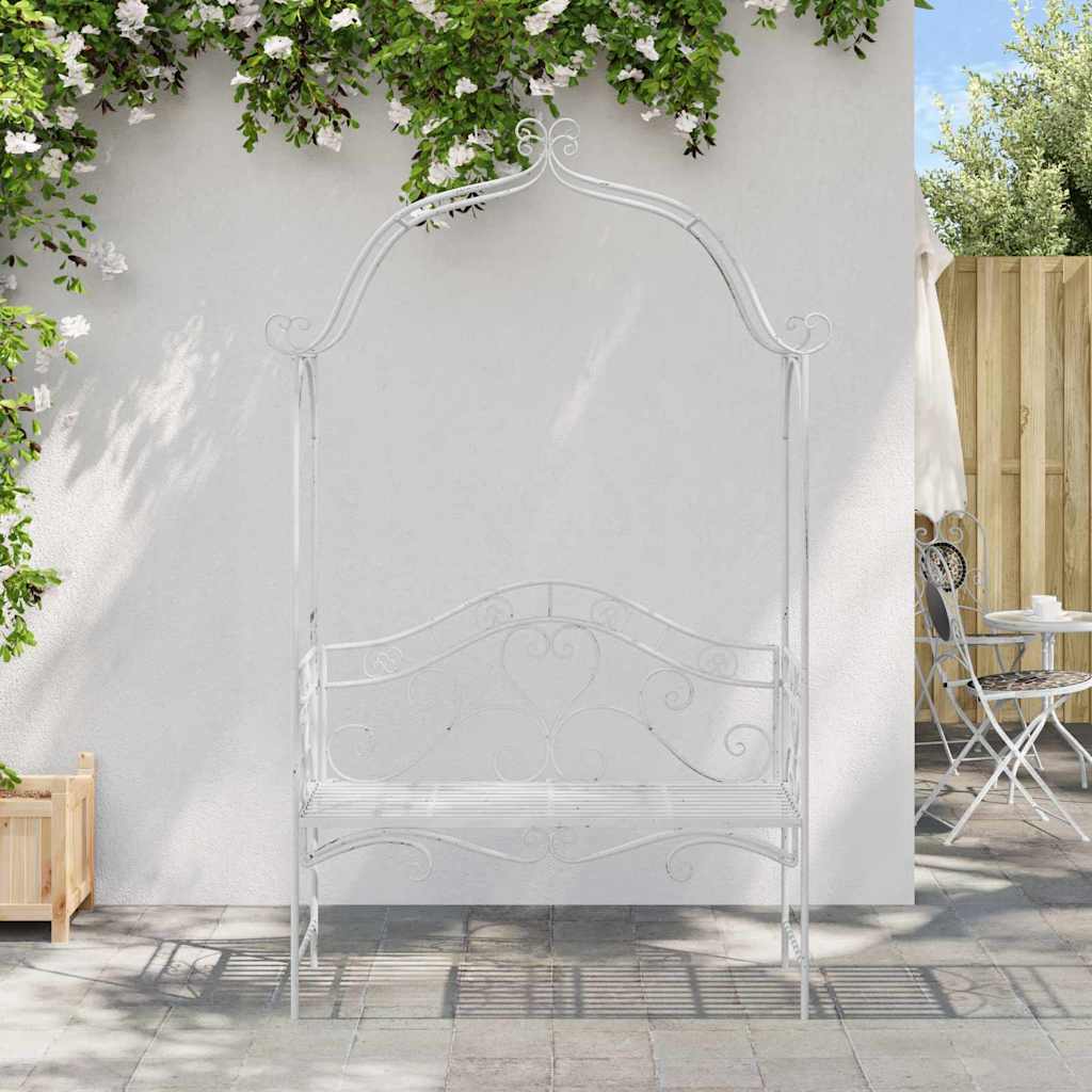 Garden Bench Antique 121 X 48 X 200 Cm Steel