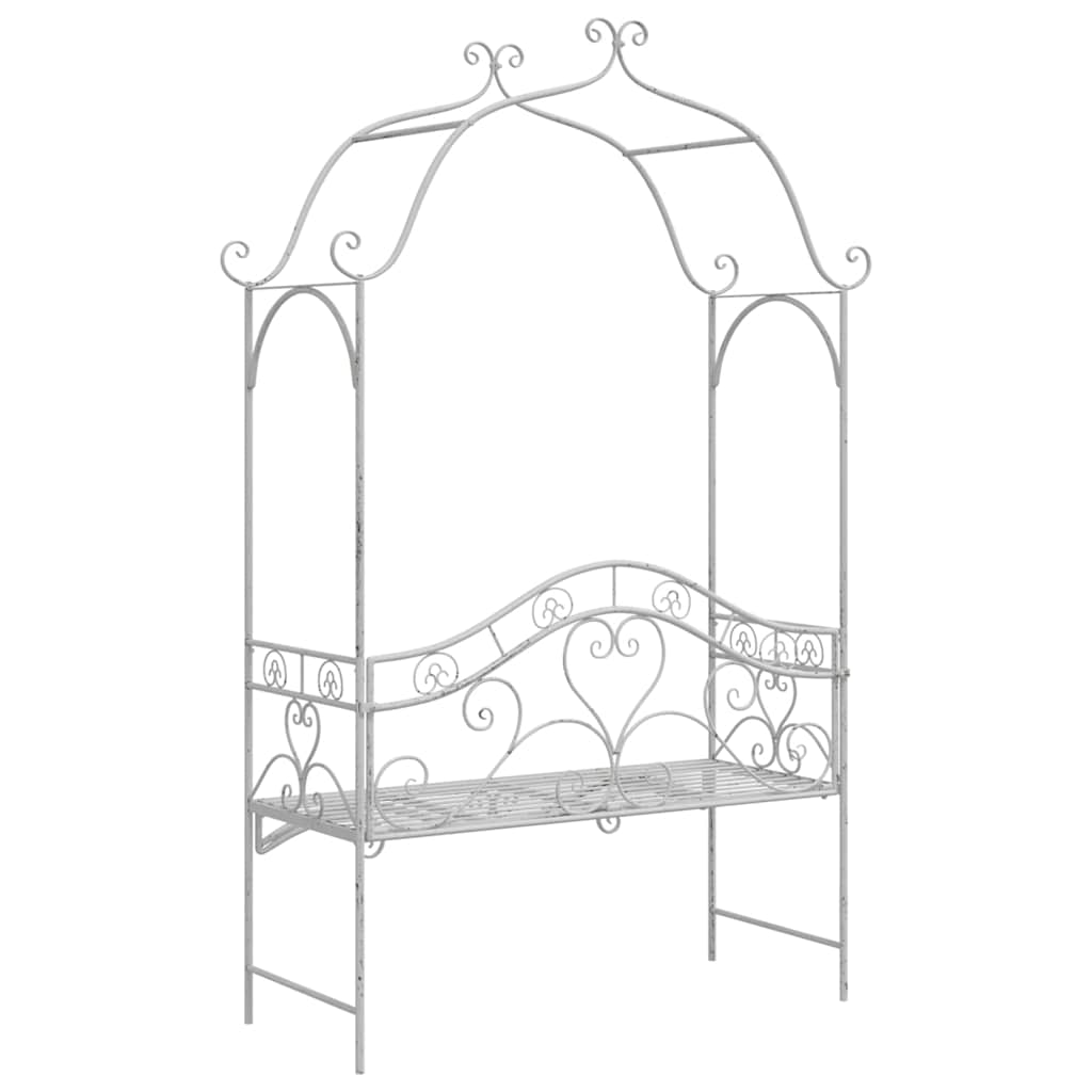 Garden Bench Antique 121 X 48 X 200 Cm Steel