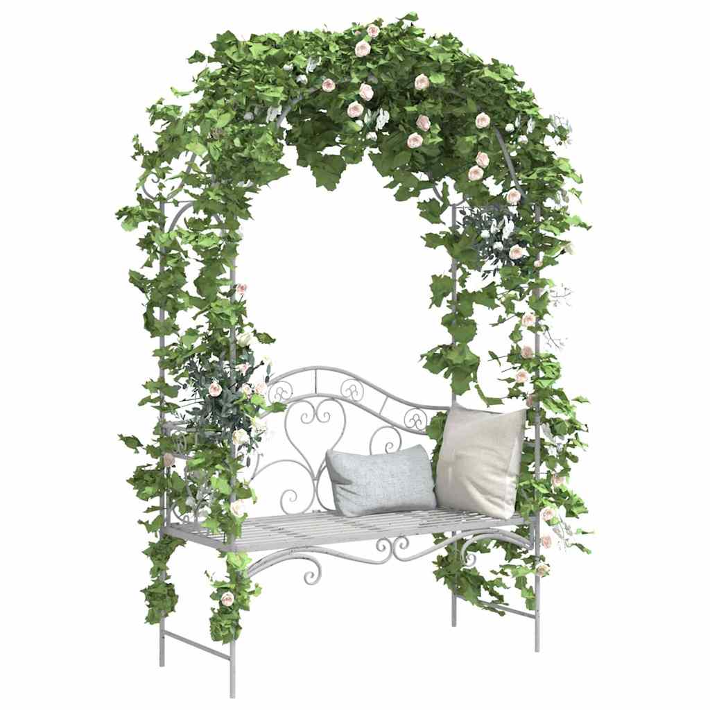 Garden Bench Antique 121 X 48 X 200 Cm Steel