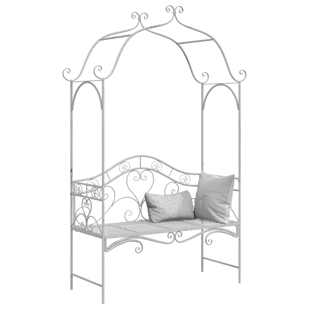 Garden Bench Antique 121 X 48 X 200 Cm Steel