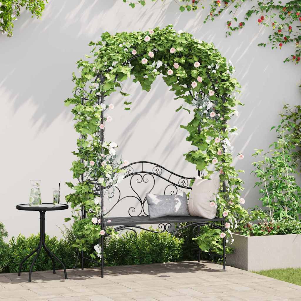 Garden Bench Antique 121 X 48 X 200 Cm Steel