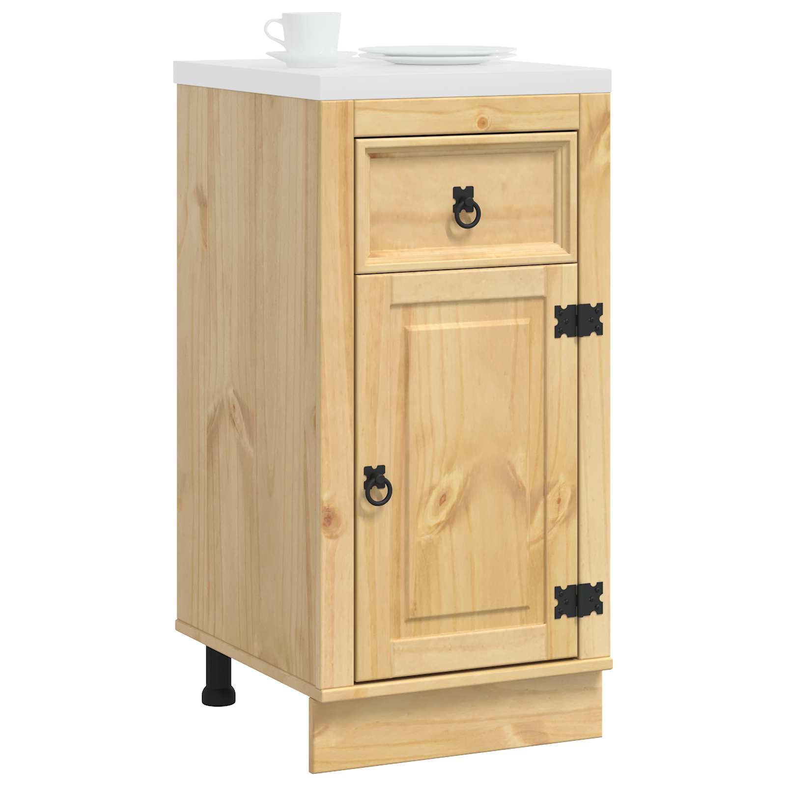 Cabinet Ski 66 X 58 X 207 Cm Solid Pine Wood