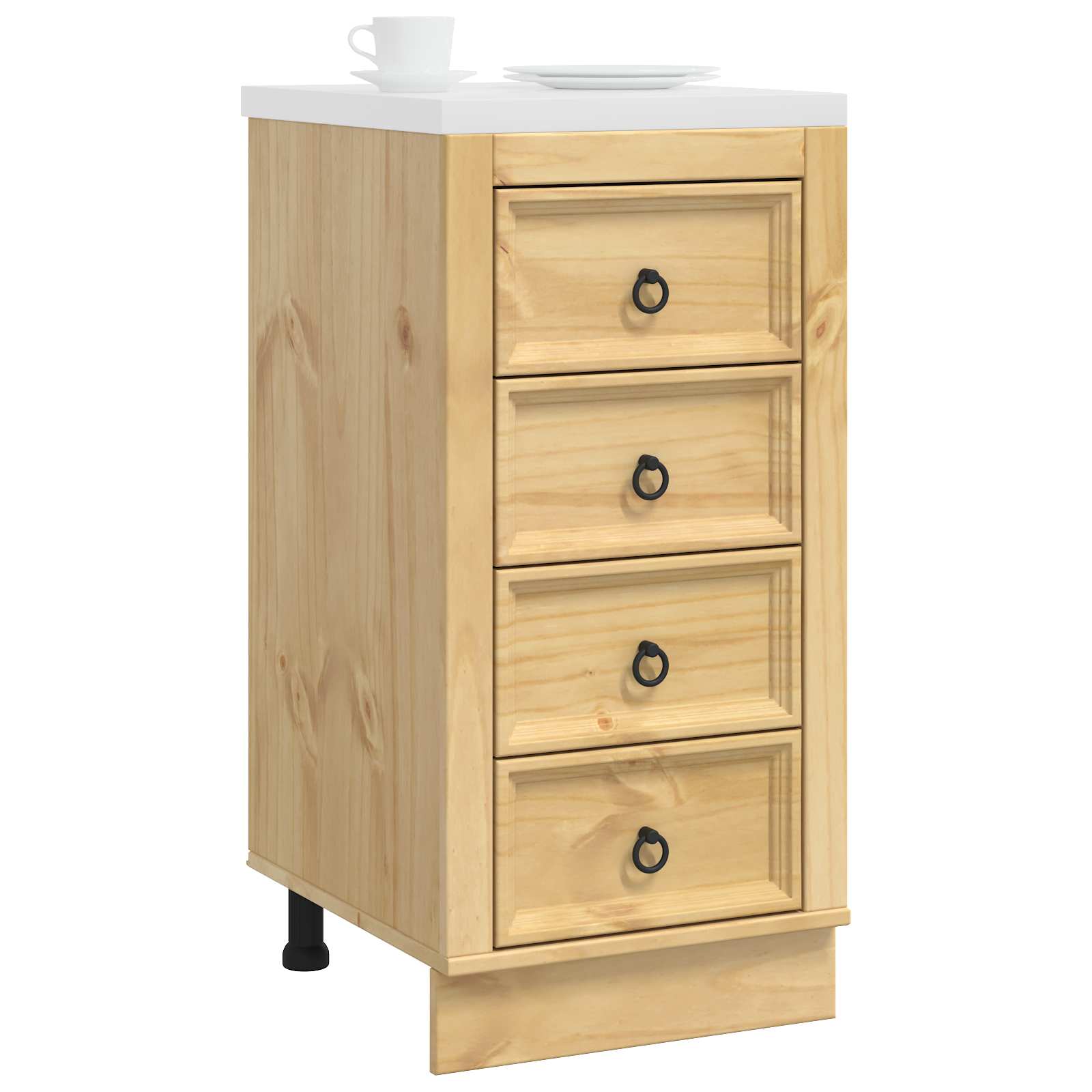 Cabinet Ski 66 X 58 X 207 Cm Solid Pine Wood