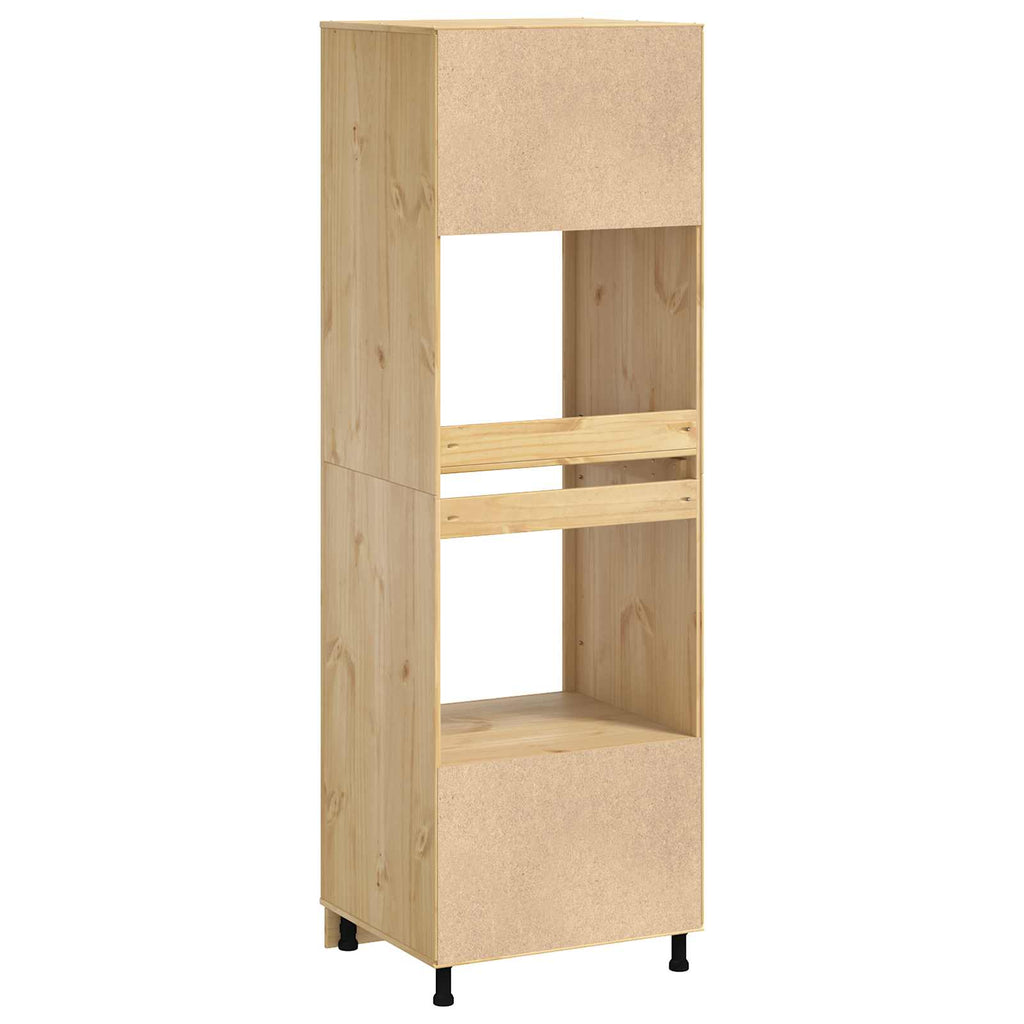Cabinet Ski 66 X 58 X 207 Cm Solid Pine Wood
