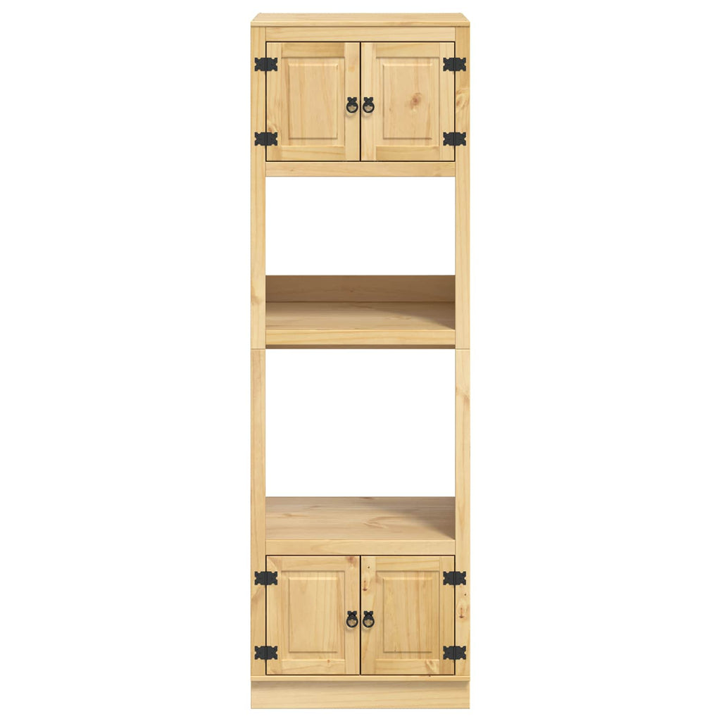 Cabinet Ski 66 X 58 X 207 Cm Solid Pine Wood