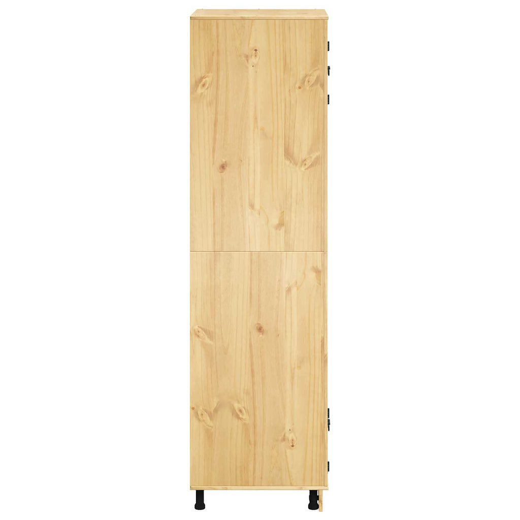 Cabinet Ski 66 X 58 X 207 Cm Solid Pine Wood