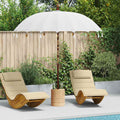 Balinese Parasol Cream 220 X 220 X 260 Cm Cotton And Solid Wood