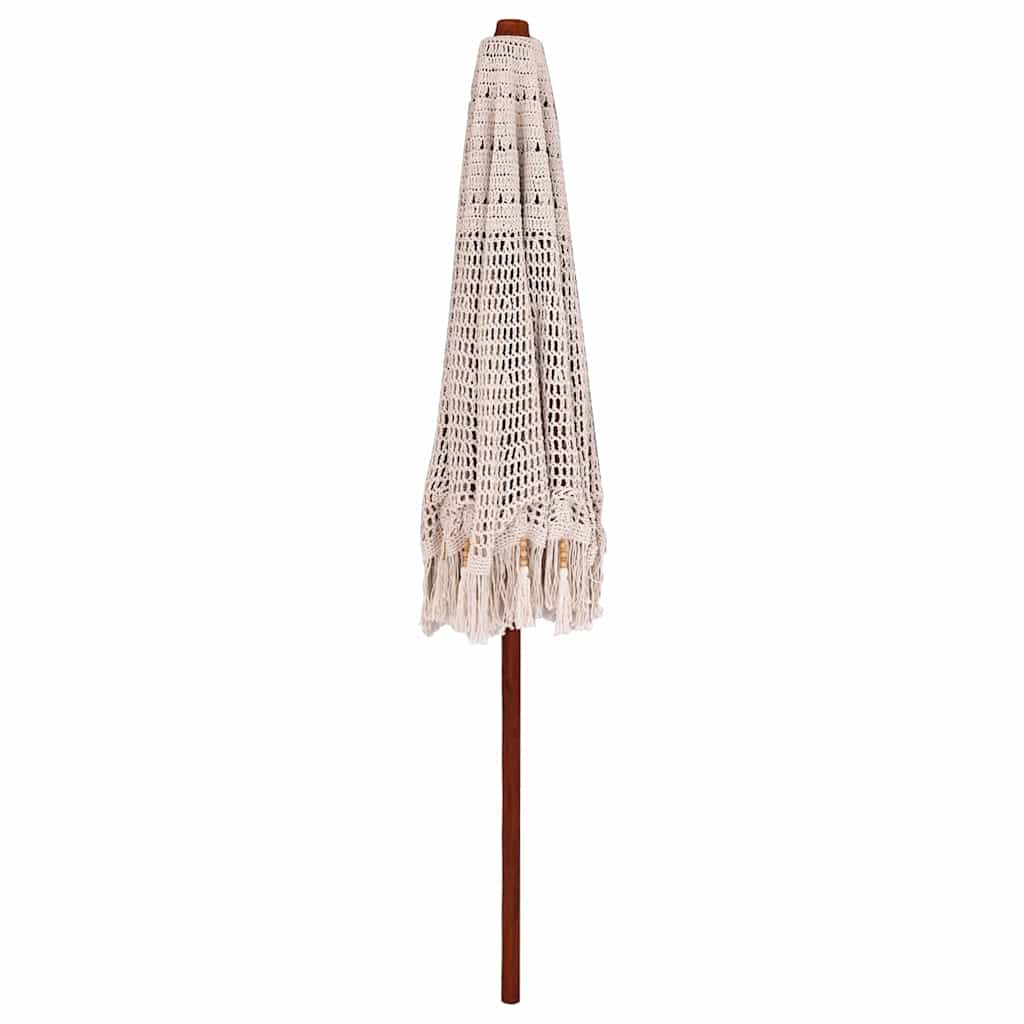 Macrame Parasol Cream 252.5 X 252.5 X 260 Cm