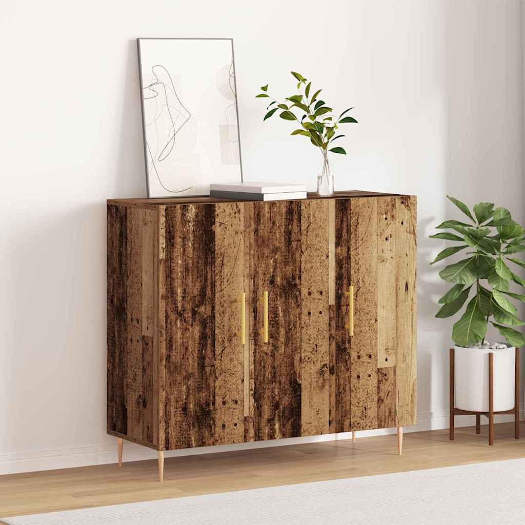 Sideboard 90 X 34 X 80 Cm Engineered Wood