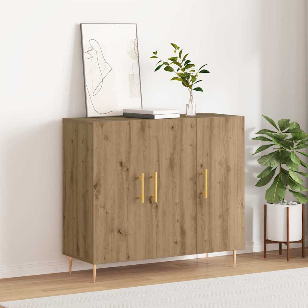 Sideboard 90 X 34 X 80 Cm Engineered Wood