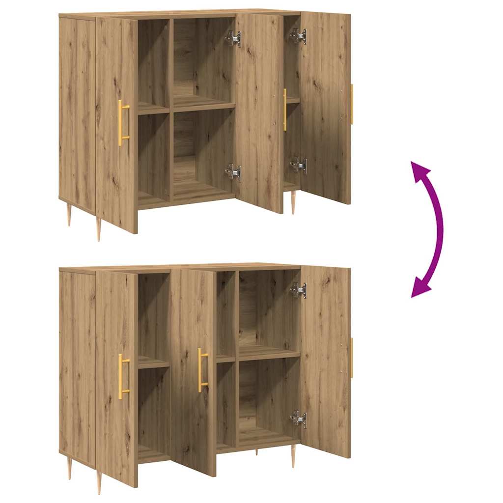 Sideboard 90 X 34 X 80 Cm Engineered Wood