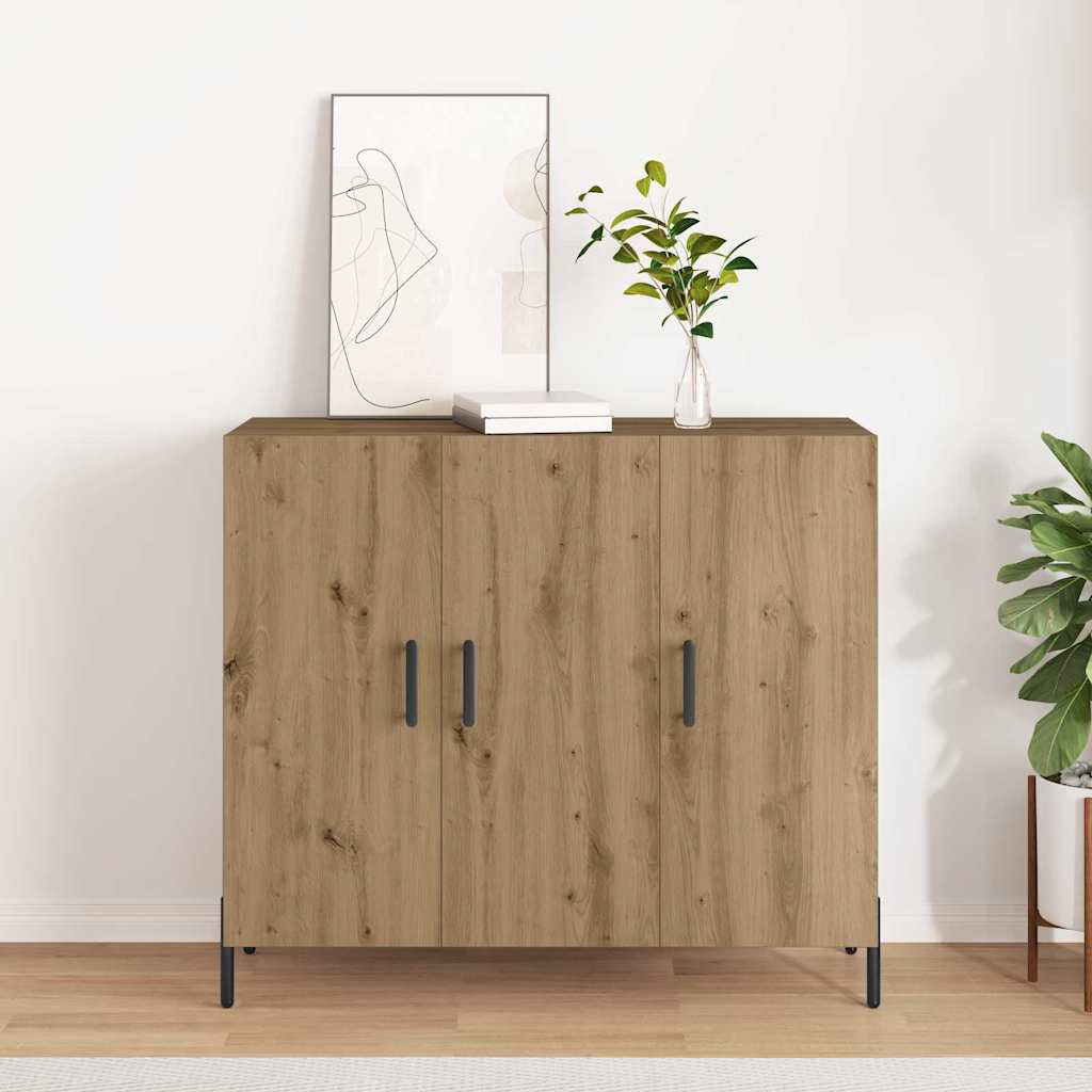 Sideboard 90 X 34 X 80 Cm Engineered Wood