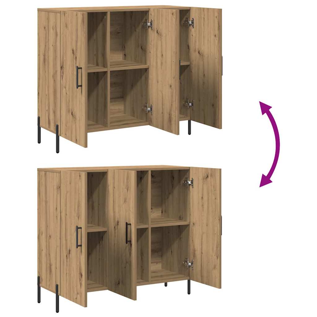 Sideboard 90 X 34 X 80 Cm Engineered Wood
