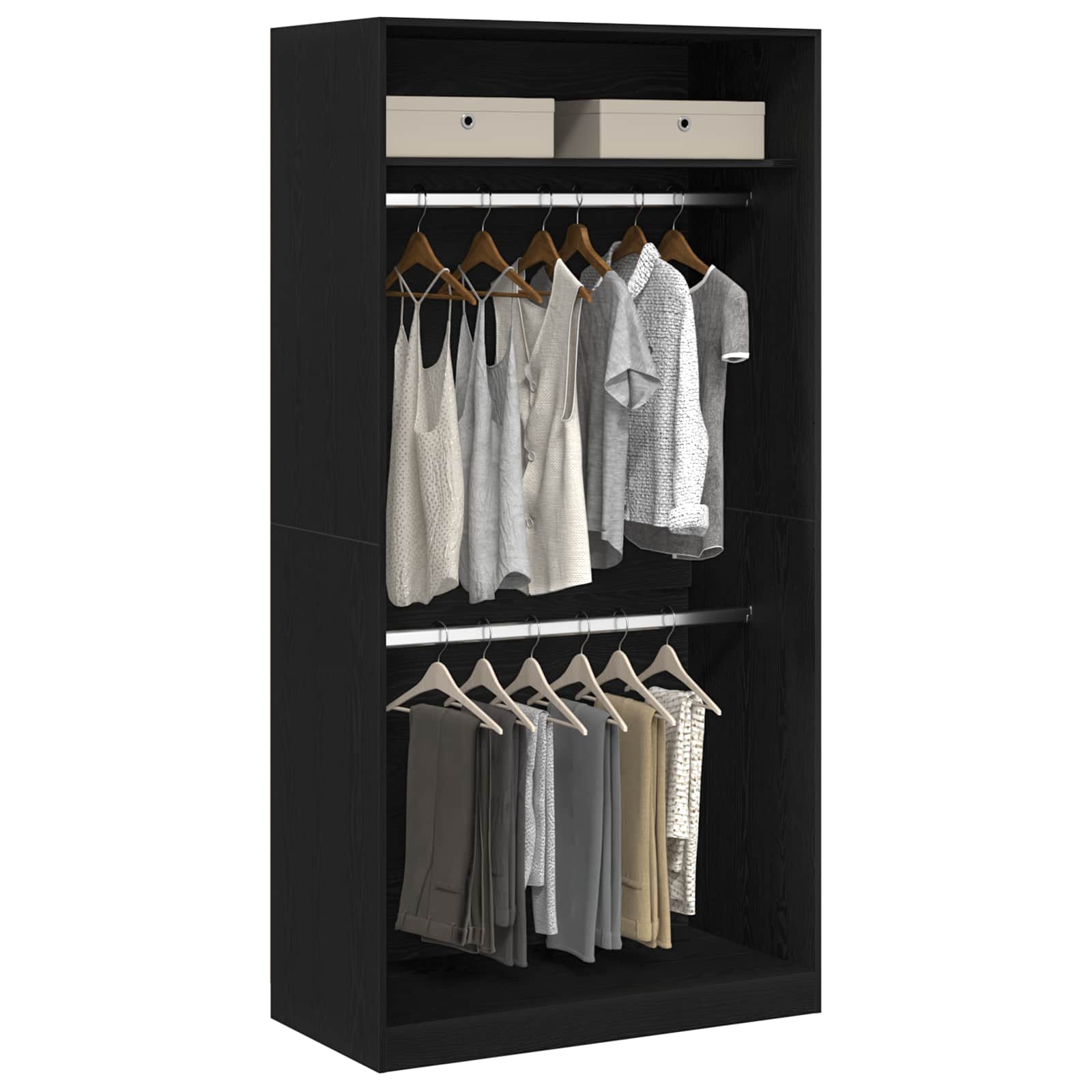 Wardrobe With Shelf Engineered Wood