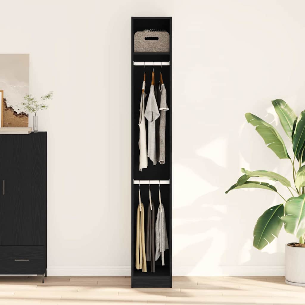 Wardrobe Old Wood Effect Shelf Clothes Storage Cabinet Bedroom Unit
