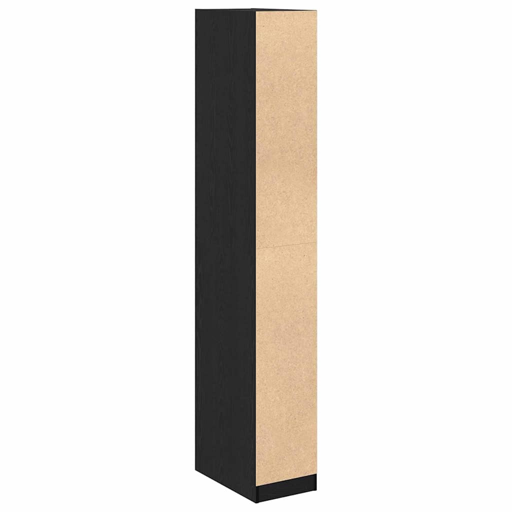 Wardrobe Old Wood Effect Shelf Clothes Storage Cabinet Bedroom Unit