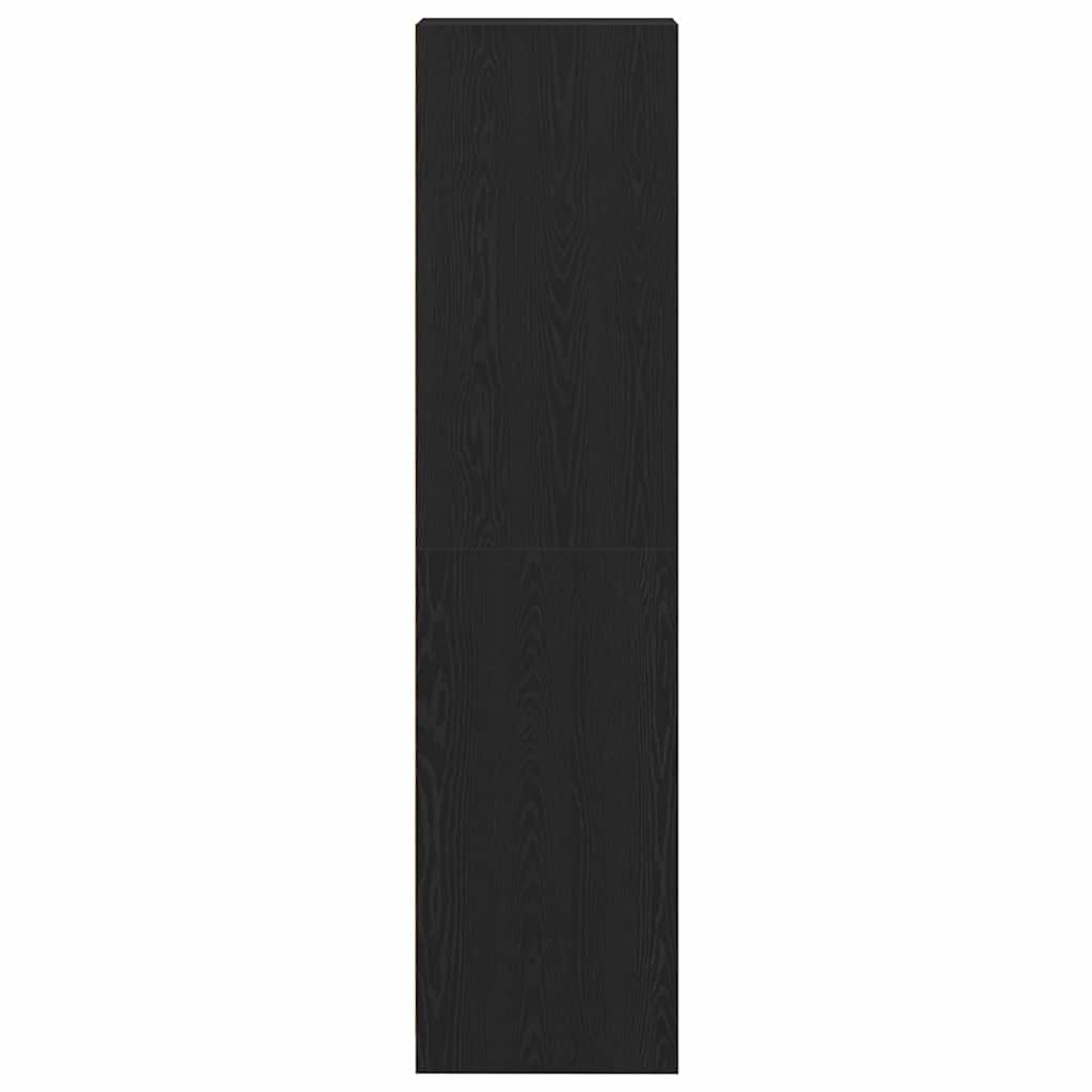 Wardrobe Old Wood Effect Shelf Clothes Storage Cabinet Bedroom Unit