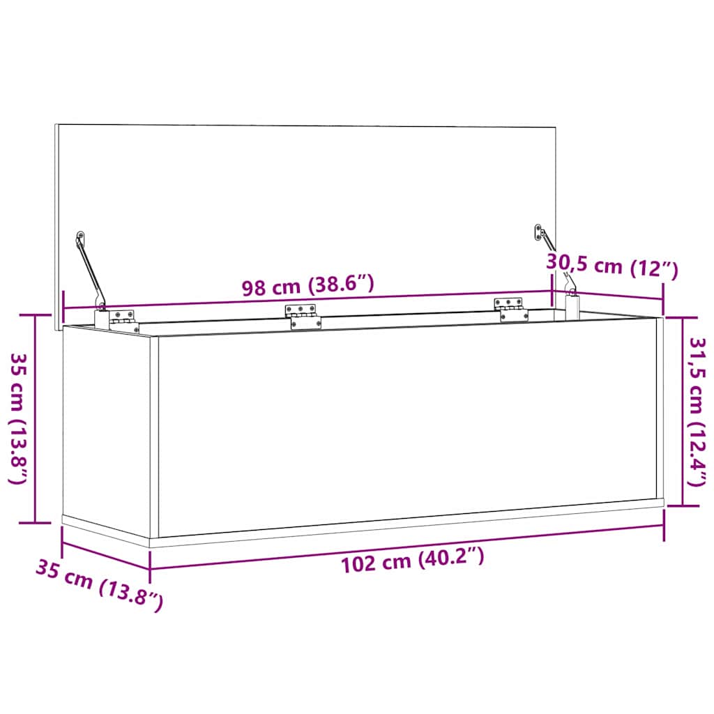 Storage Box Engineered Wood