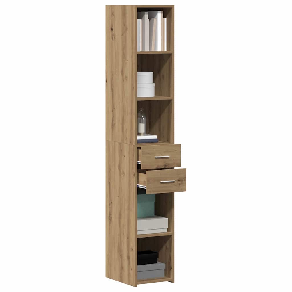 Bookcase With Drawer 30 X 42.4 X 185.2 Cm