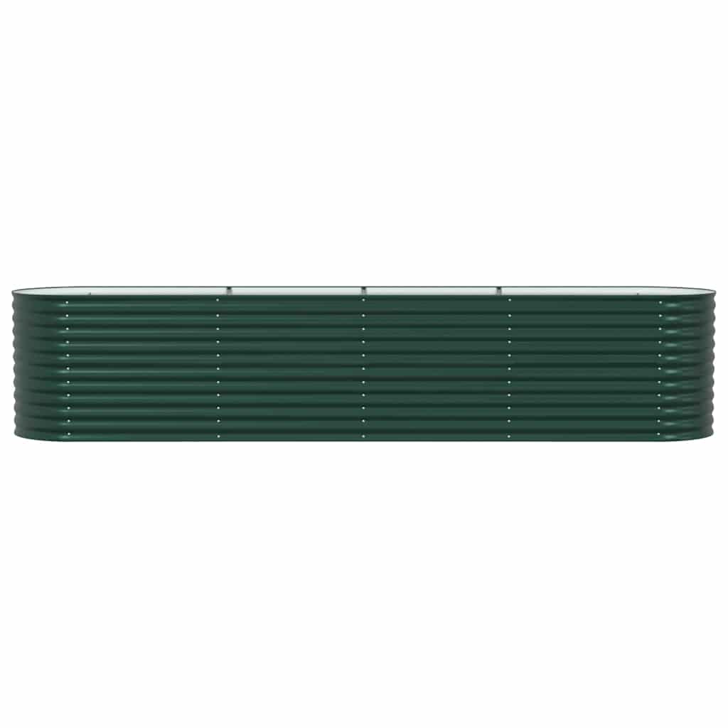 Planter Galvanised Steel Raised Garden Bed Outdoor Vegetable Flower Grow Box LED