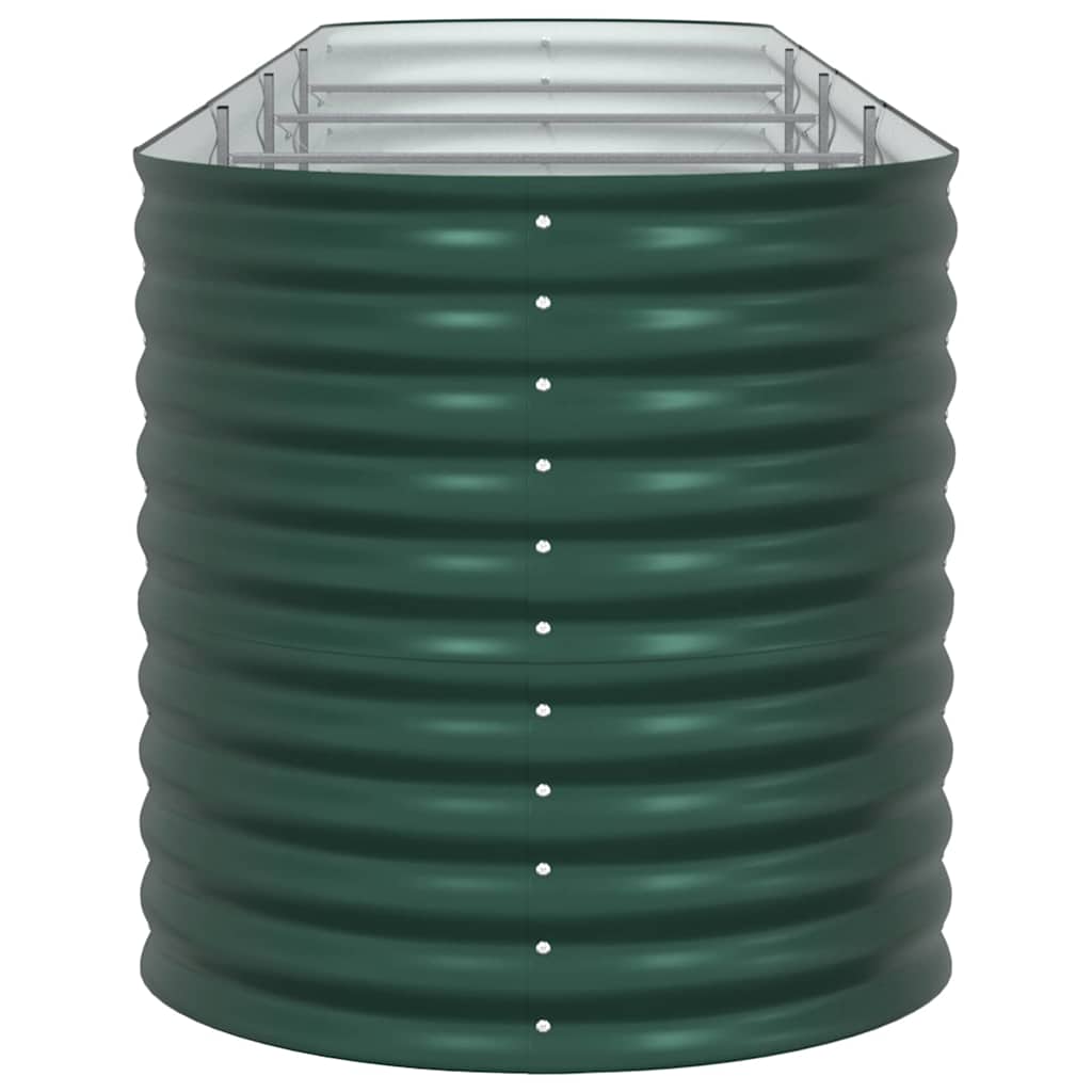 Planter Galvanised Steel Raised Garden Bed Outdoor Vegetable Flower Grow Box LED