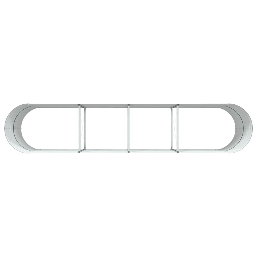 Planter Galvanised Steel Raised Garden Bed Outdoor Vegetable Flower Grow Box LED