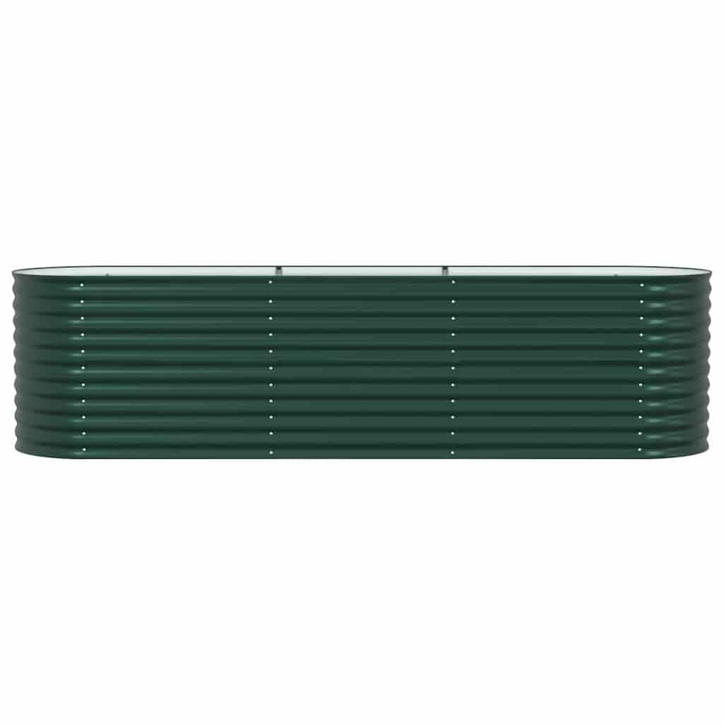 Planter Galvanised Steel Raised Garden Bed Outdoor Vegetable Flower Grow Box LED