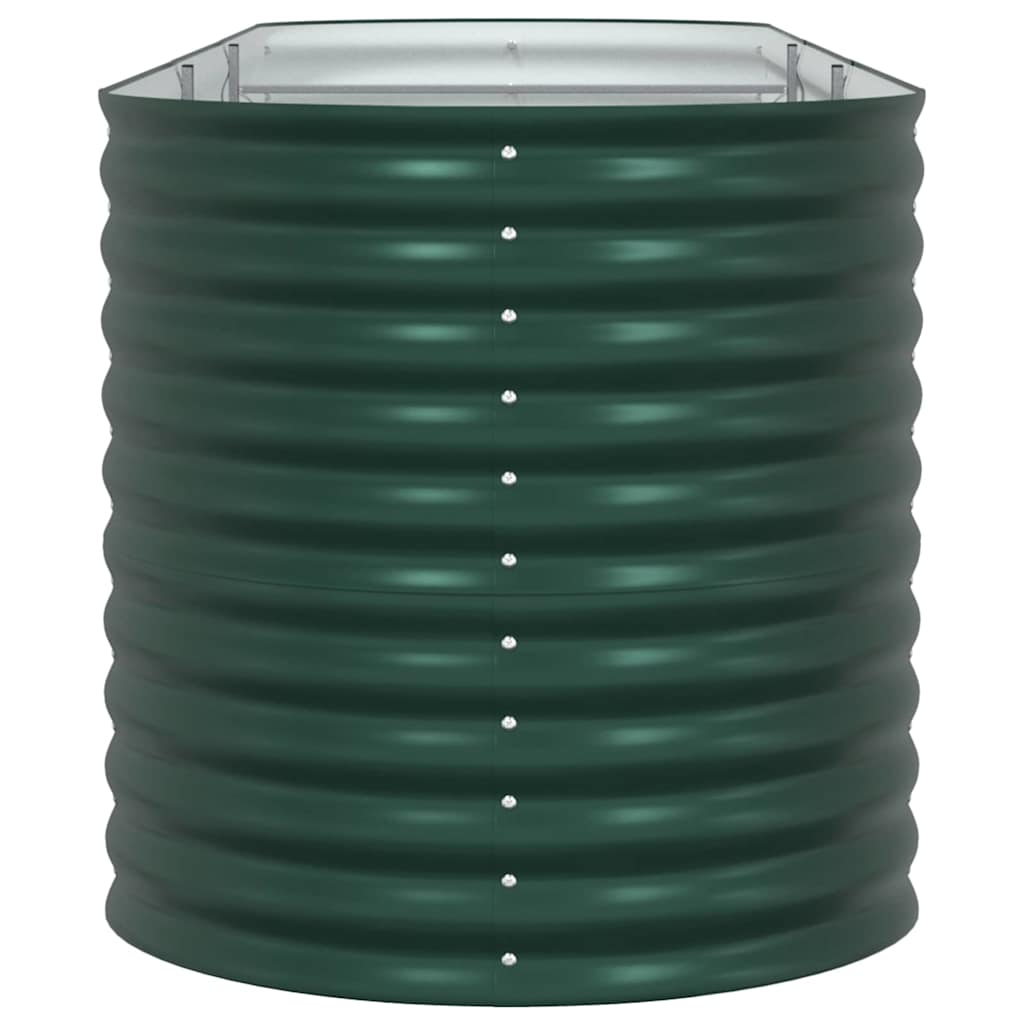 Planter Galvanised Steel Raised Garden Bed Outdoor Vegetable Flower Grow Box LED