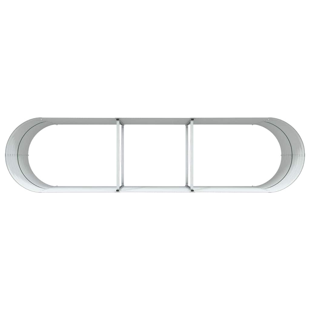 Planter Galvanised Steel Raised Garden Bed Outdoor Vegetable Flower Grow Box LED