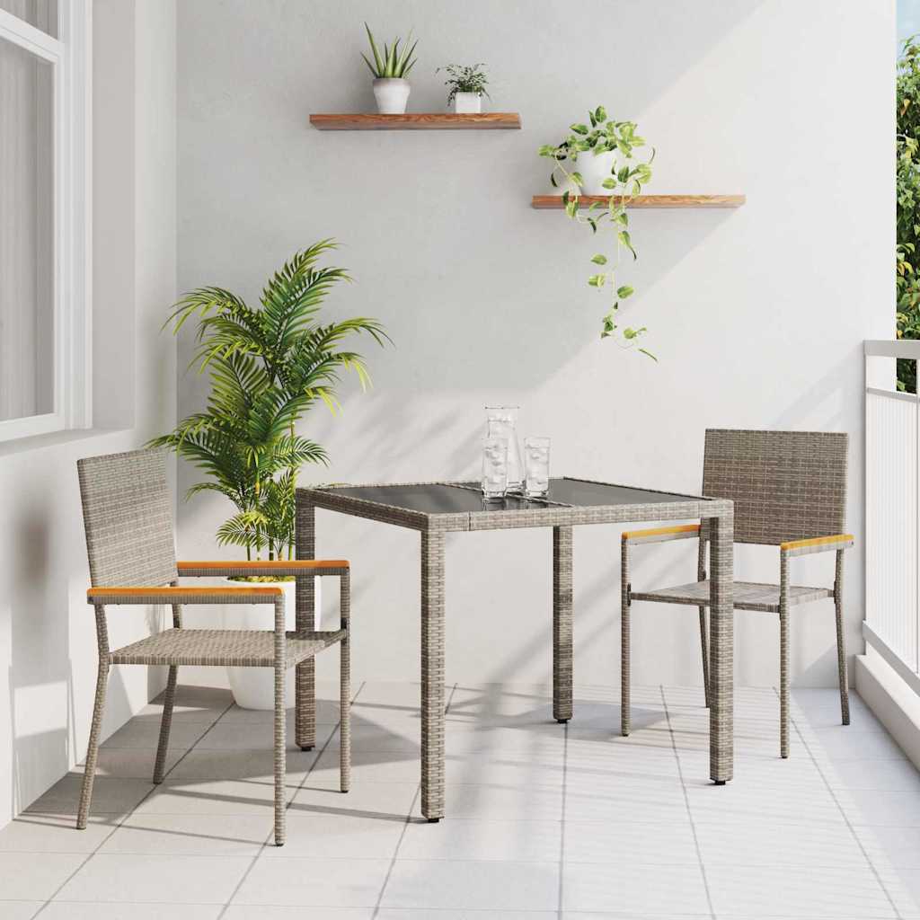 Garden Dining Set 7 Pcs Poly Rattan