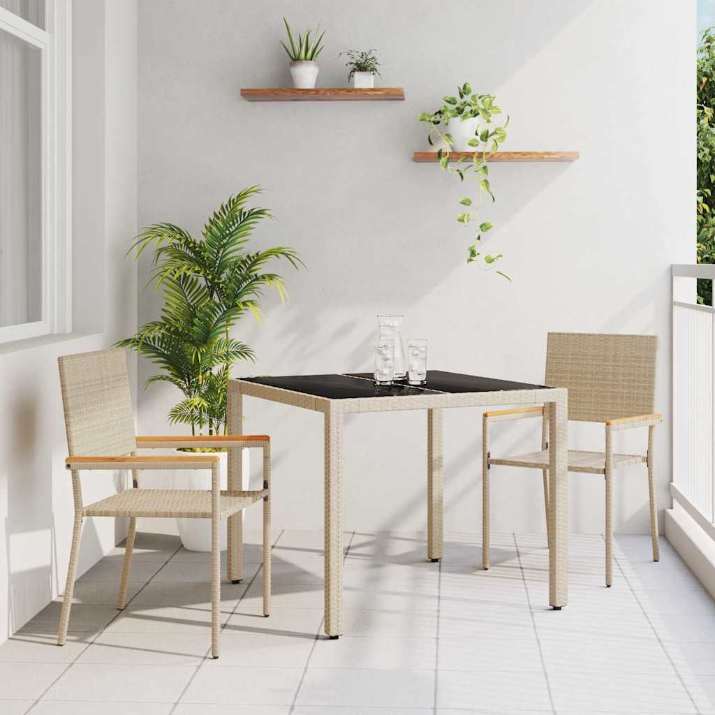 Garden Dining Set 7 Pcs Poly Rattan