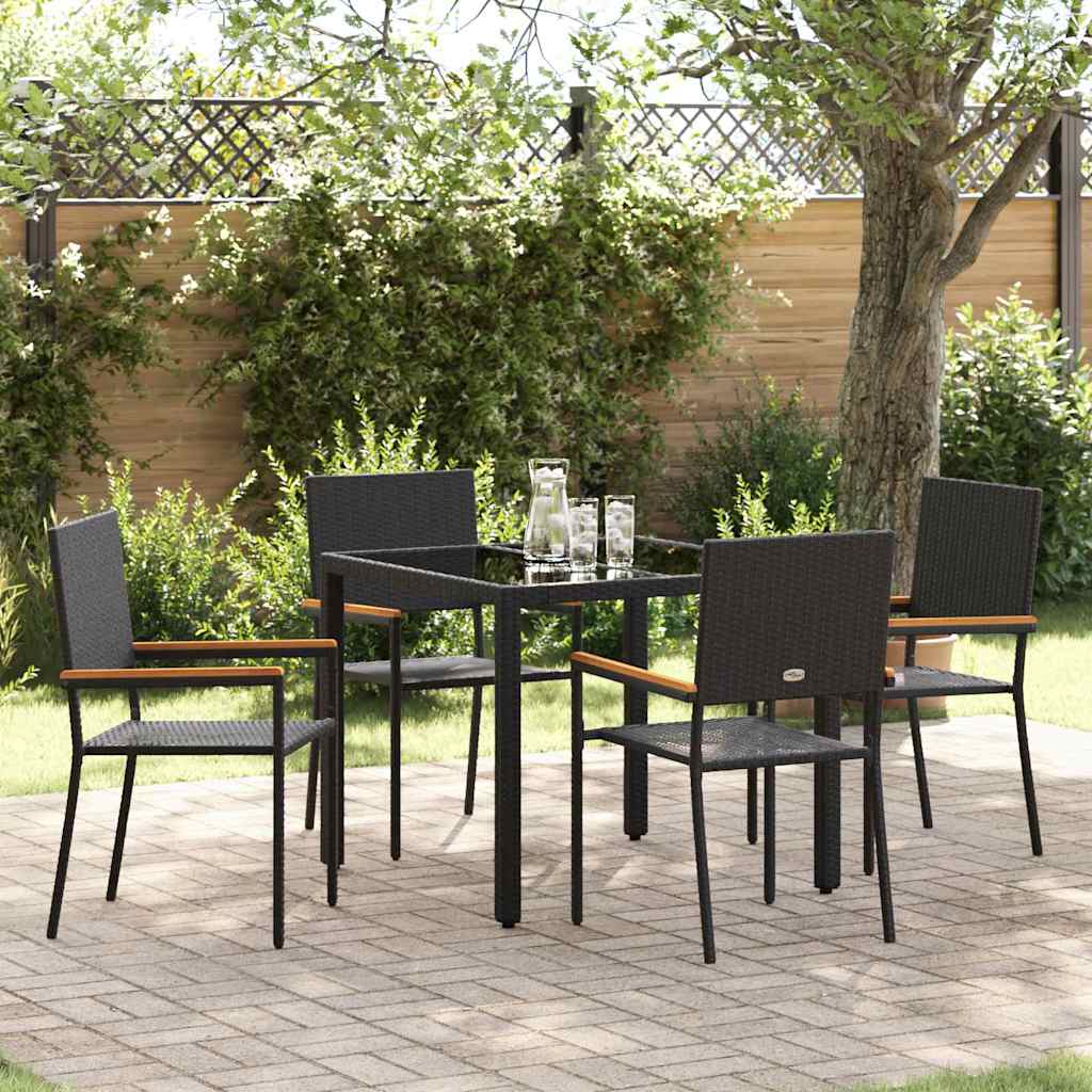 Garden Dining Set 7 Pcs Poly Rattan