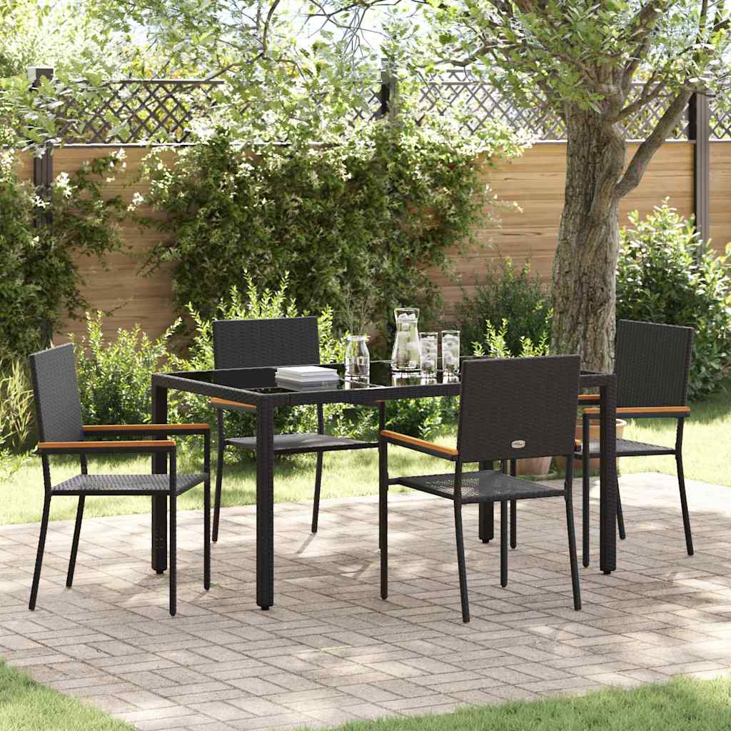 Garden Dining Set 7 Pcs Poly Rattan
