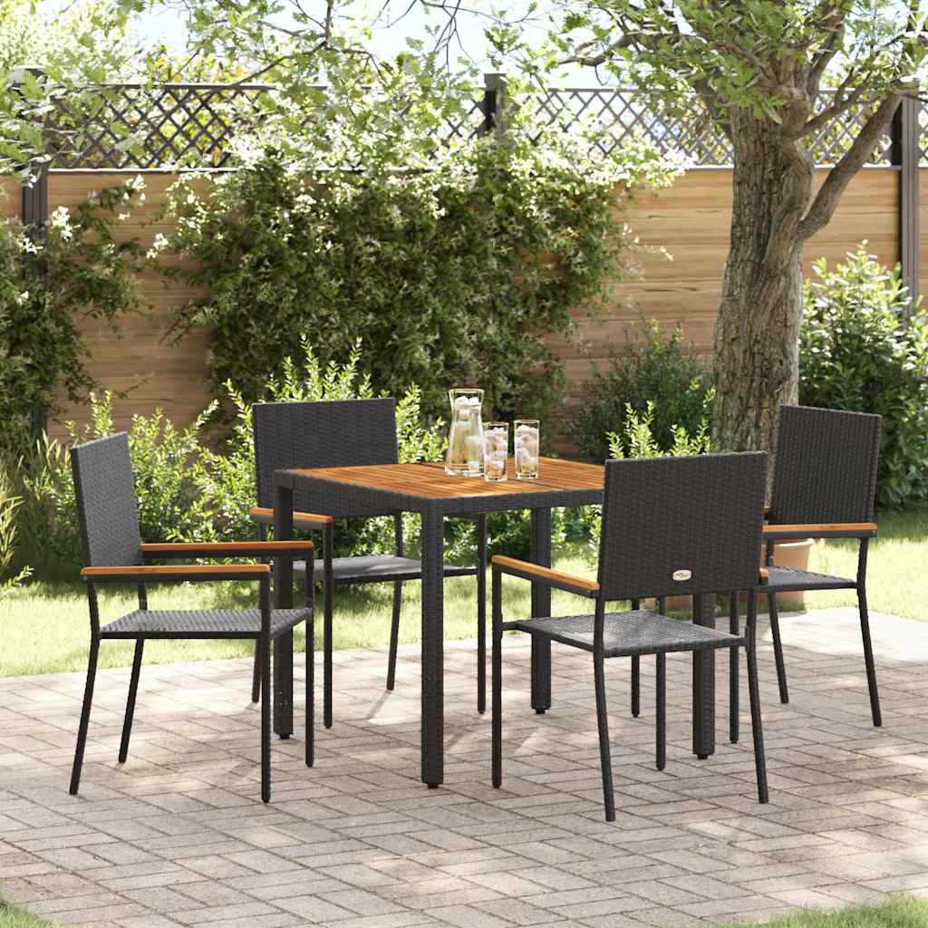 Garden Dining Set 7 Pcs Poly Rattan