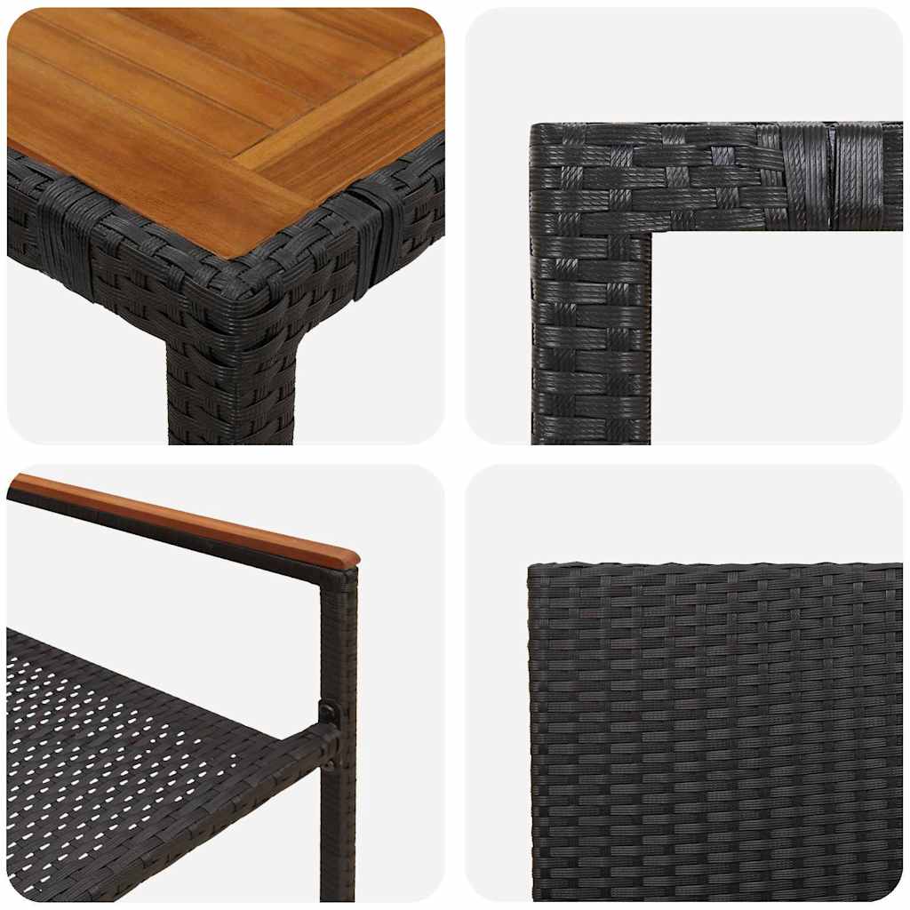 Garden Dining Set 7 Pcs Poly Rattan