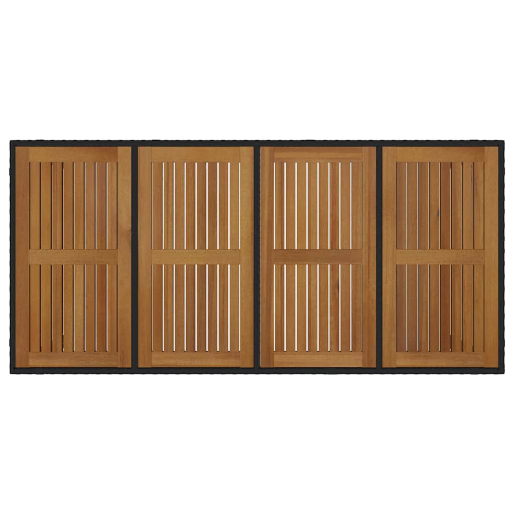Garden Dining Set 7 Pcs And Brown Poly Rattan