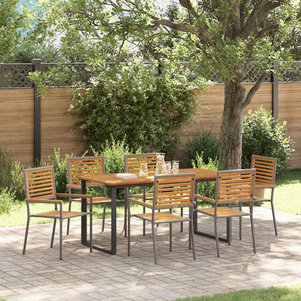 Garden Dining Set 9 Pcs Solid Acacia Wood