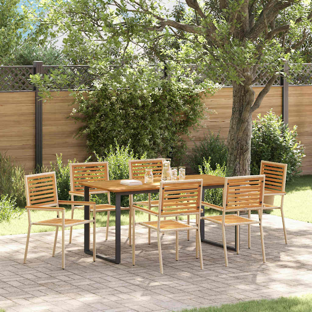 Garden Dining Set 9 Pcs Solid Acacia Wood
