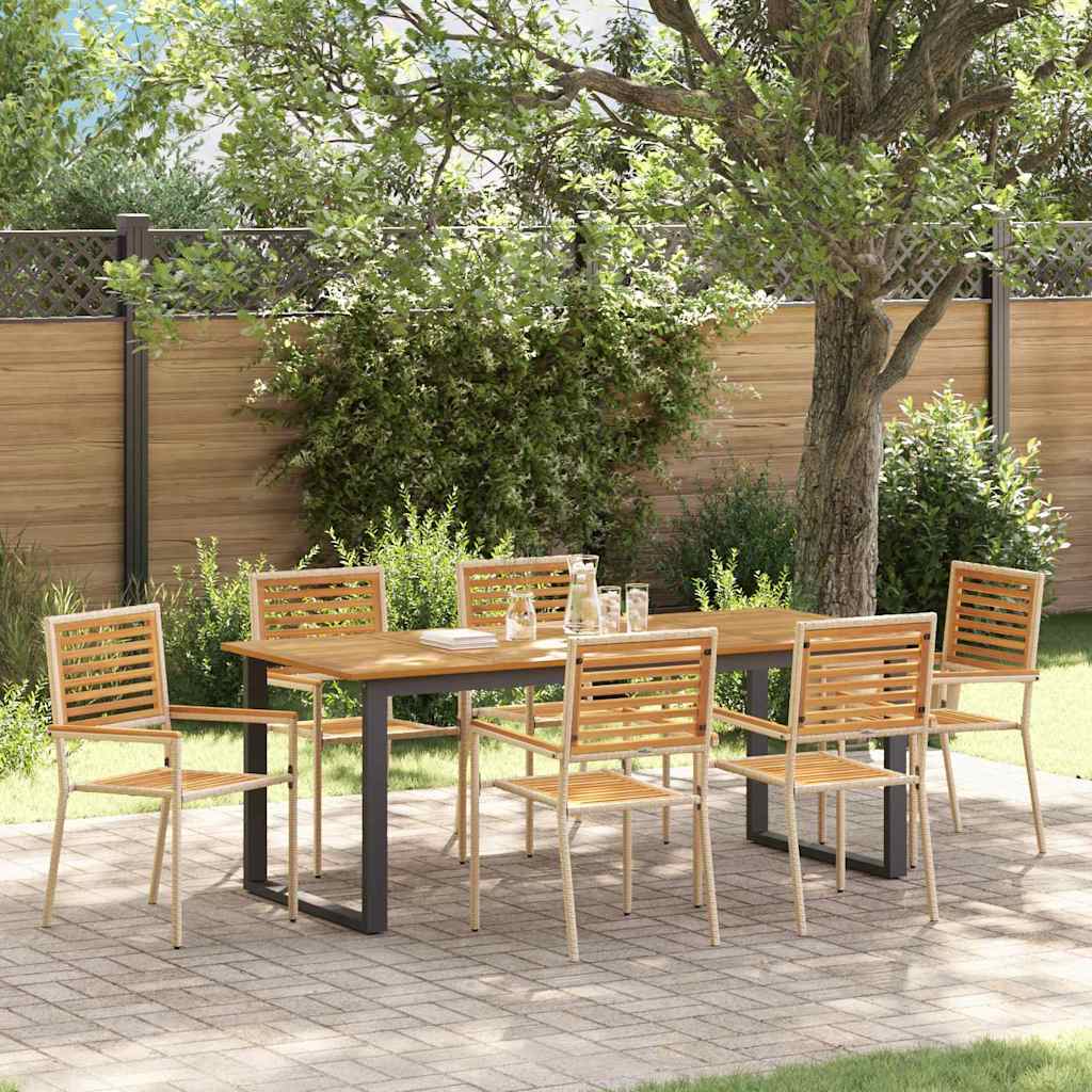 Garden Dining Set 9 Pcs Solid Acacia Wood