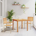 Garden Dining Set 3 Pcs Solid Acacia Wood