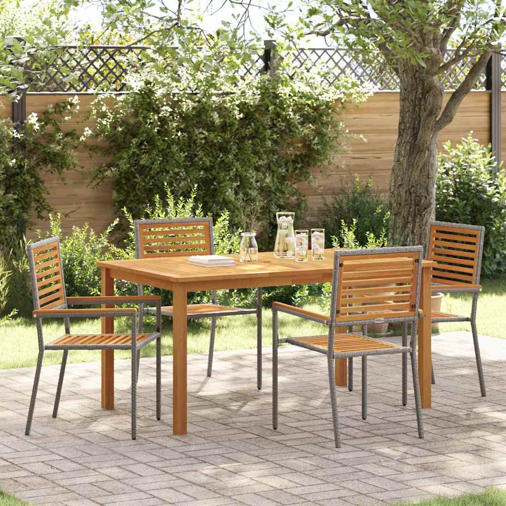 Garden Dining Set 3 Pcs Solid Acacia Wood