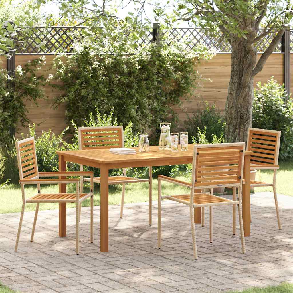 Garden Dining Set 3 Pcs Solid Acacia Wood