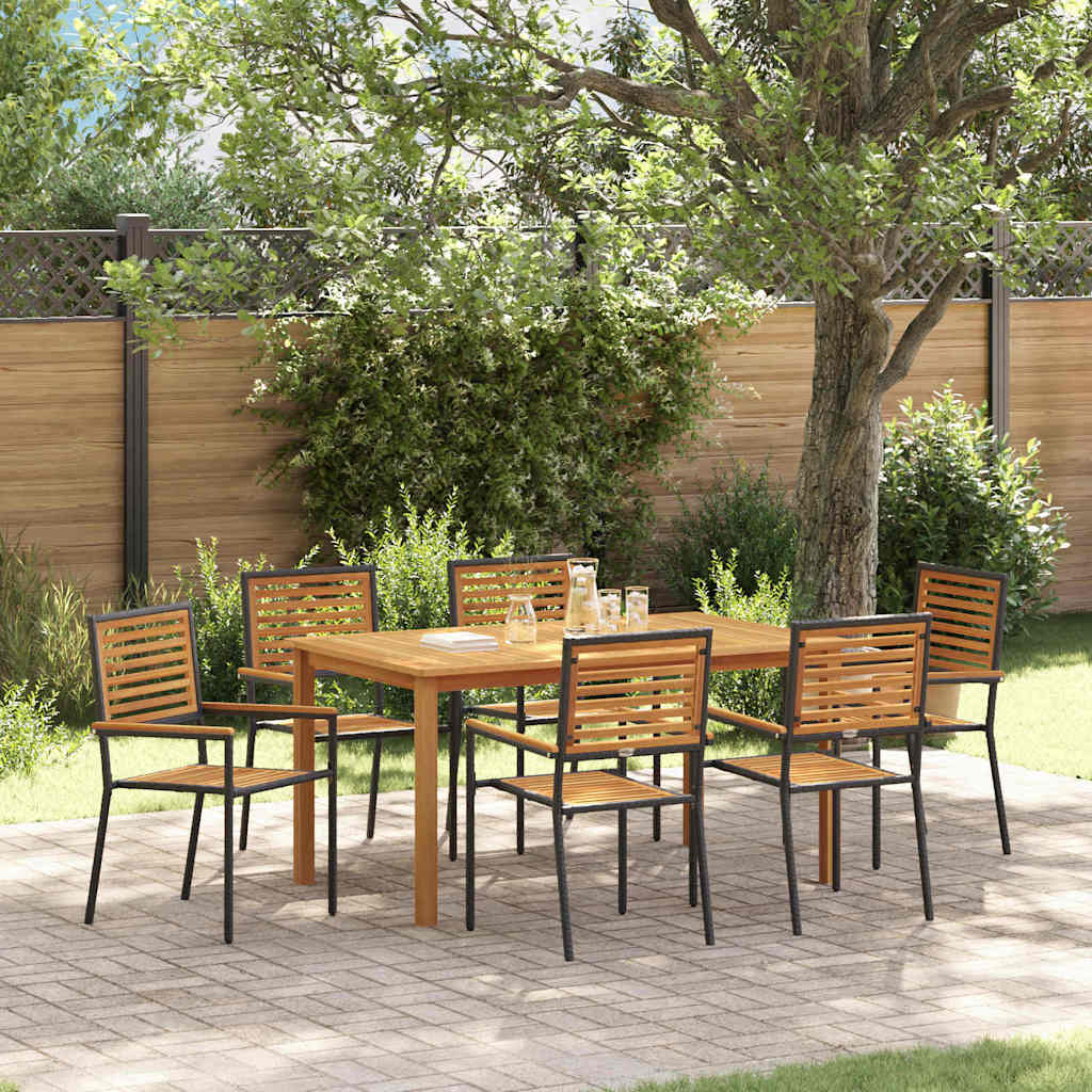 Garden Dining Set 3 Pcs Solid Acacia Wood