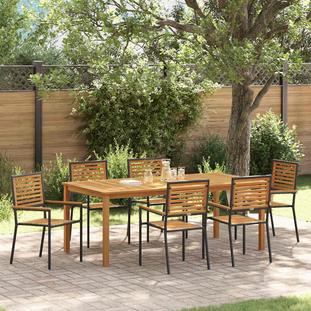 Garden Dining Set 3 Pcs Solid Acacia Wood