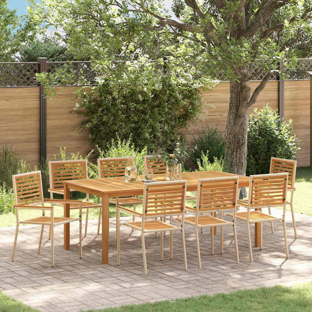 Garden Dining Set 3 Pcs Solid Acacia Wood