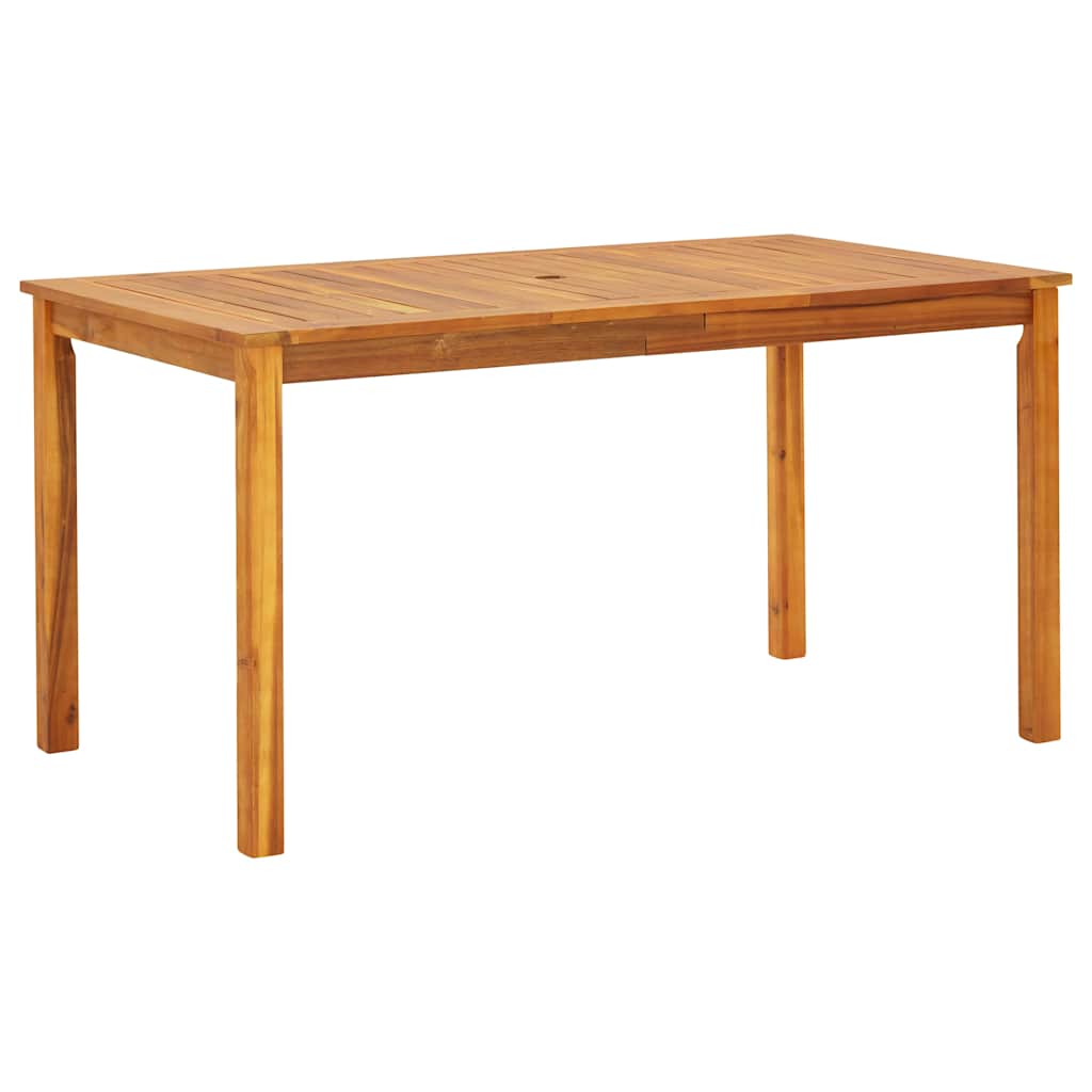 Garden Dining Set 7 Pcs Solid Acacia Wood